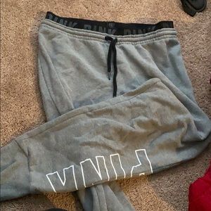 Grey Victoria secret pink sweatpants